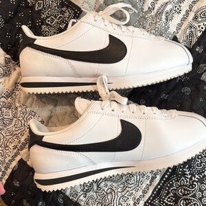 Nike White and Black Cortez